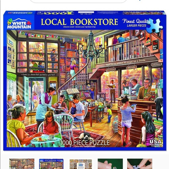 White Mountain Puzzles1386 Local Bookstore 1000 piece puzzle
